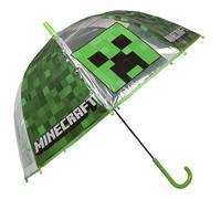 sarcia.eu Minecraft Creeper Parapluie pour enfant POUR JOUEUR, GAMER, PLIABLE, transparent pour garçon, vert (Minecraft Creeper)