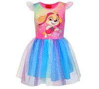 sarcia.eu Pat' Patrouille Skye Robe colorée avec tulle à manches courtes, robe pour fille 7-8 ans