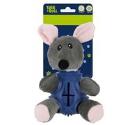 sarcia.eu Peluche Souris pour Chien, Jouet à mâcher Qui couine, Jouet 2en1 à mâcher et à Lancer (U)