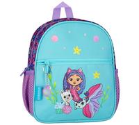sarcia.eu Petit sac à dos de maternelle pour fille avec bandes réfléchissantes, pour les sorties 5L (turquoise, 26x23x9 cm)