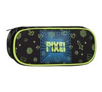 sarcia.eu Pixel Trousse Scolaire Ovale à Compartiments pour Garçon 22x10x5 cm (Pixel Ovale)