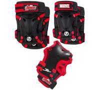 sarcia.eu Protections pour Rollers, vélo, Trottinette - Ensemble Genoux, Coudes, Poignets (Marvel Avengers)