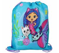sarcia.eu Sac à chaussures pour les cours de sport, sac d'école à bandoulière pour enfants, sac à dos 38x33 cm (Bleu)
