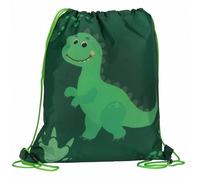sarcia.eu Sac à chaussures vert, éducation physique, sac à dos dinosaure pour garçon 32x38 cm Sac à dos, pour la maternelle, la natation, le sport, cadeau pour les enfants (Dinosaure)