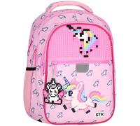 sarcia.eu Sac à dos scolaire rigide, cartable pour fille, avec bandes réfléchissantes, quatre compartiments, 24l (Licorne)