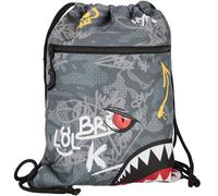 sarcia.eu Sac de sport pour garçons, sac à bandoulière d'école pour enfants, sac à dos (Requin Gris, 39x31 cm)