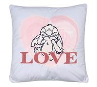 sarcia.eu Stitch Disney Oreiller/Coussin carré Bleu, Grand, Bleu 50x50cm, Oeko-TEX