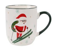 sarcia.eu Tasse en porcelaine blanche festive, Père Noël 420ml (3)