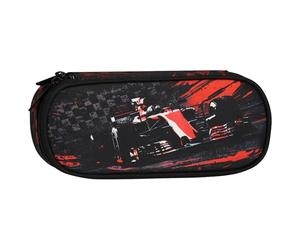 sarcia.eu Trousse d'école à Compartiments, Pochette Ovale, pour garçon (Voiture de Course, 22x10x5cm)