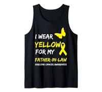 Sarcoma Cancer Ribbon I Wear Yellow for My Father-in-Law Débardeur
