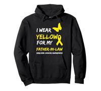 Sarcoma Cancer Ribbon I Wear Yellow for My Father-in-Law Sweat à Capuche