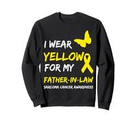 Sarcoma Cancer Ribbon I Wear Yellow for My Father-in-Law Sweatshirt