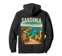 Sardaigne Costa Smeralda Italie Vintage Italian Coastal Travel Sweat à Capuche