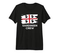 Sardaigne Crew Drapeau Sardaigne Vacances Italie T-Shirt Haut de Gamme