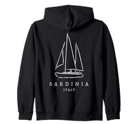 Sardaigne Italie Yacht Club Souvenir Europe Bateaux Famille Enfants Sweat à Capuche