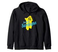 Sardaigne Rétro Olive Italie Île Vintage Souvenir Sweat à Capuche
