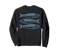 Sardine Fish, pêcheur de Sardines côtier au graphisme rétro Minimal Sweatshirt