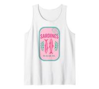 Sardine Girl Summer Tinned Fish Coastal Italian Fisherman Débardeur