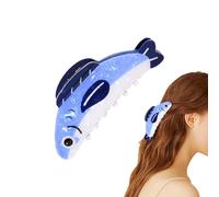 Sardine Hair Clip, Creative Scalp Accessory, 4.96x1.85 Inches Lightweight & Comfortable Grip, Acrylic Sardines Claw Clips for Women, Festival, School, Vacation, Party, Sports, Commuting, and Beach