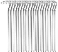 Sardine Tent 20 Pieces Aluminium Tent Pegs 18 Cm Camping Pegs Pegs Tent Pegs Tent Pegs For Hard Floors, Ideal For Gardening, Camping, Fishing And Tents