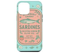 Sardine Tinned Fish Retro Vintage Coastal Girl Ocean Summer Coque pour iPhone 12 Pro Max
