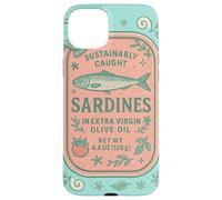 Sardine Tinned Fish Retro Vintage Coastal Girl Ocean Summer Coque pour iPhone 15 Plus