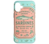 Sardine Tinned Fish Retro Vintage Coastal Girl Ocean Summer Coque pour iPhone 16 Plus