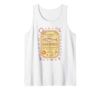 Sardine Tinned Fish Retro Vintage Coastal Girl Ocean Summer Débardeur
