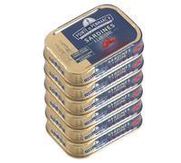 Sardines à l'ancienne à l'huile d'olive et confiterelles Pointe de Penmarc'h le lot de 6 boîtes de 115 g Livraison en 2 à 3 jours ouvrés depuis la Bretagne