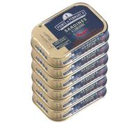 Sardines à l'ancienne à l'huile d'olive, piment et aromates Pointe de Penmarc'h le lot de 6 boîtes de 115g - Livraison en 2 à 3 jours ouvrés depuis la Bretagne