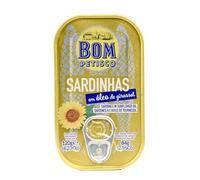 Sardines à l'huile de tournesol du Portugal - Boîte de 120g