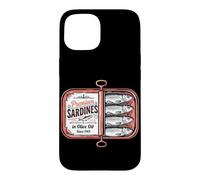 Sardines à l'huile d'olive de qualité supérieure - Style rétro - pour pêcheur Coque pour iPhone 15