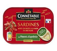 Sardines à l'huile d'olive vierge extra et piment doux,135 g