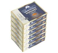 Sardines à poêler au beurre de baratte et aux épices an oriant Pointe de Penmarc'h le lot de 6 boîtes de 115 g - Livraison en 2 à 3 jours ouvrés depuis la Bretagne