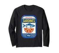 Sardines en Conserve pour pêche côtière Vintage Amateur de Poisson Manche Longue