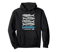 Sardines en Conserve pour pêche côtière Vintage Amateur de Poisson Sweat à Capuche