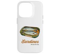 Sardines en étain vintage en conserve à l'huile d'olive rétro méditerranéenne Coque pour iPhone 14 Pro