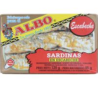 Sardines Escabeche avec peau et avec arêtes, 120 g