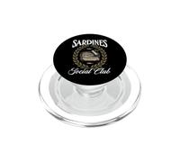 Sardines Huile d'olive en Conserve Poisson Gourmand Retro PopSockets PopGrip pour MagSafe