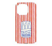 Sardines Mignonnes à Rayures pour l'été, la Plage, Les Vacances Coque pour iPhone 15 Pro