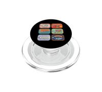 Sardines portugaises en étain Poisson rétro Tendance pêcheur PopSockets PopGrip pour MagSafe