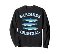 Sardines Tinned Fish Retro Graphic for Men Women Sweatshirt