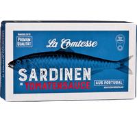 Sardines tomates avec peau et arêtes, 125 g