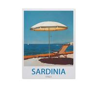Sardinia Italy，Jigsaw Puzzles for Adults 1000 Piece, Classic Puzzle Teens Boys Girls Puzzles Sturdy Tight Fitting Pieces,Letters on Back for Ideal Challenging and Gift（50x70cm）-EC52