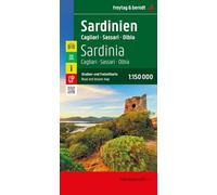 Sardinien, Straßen- und Freizeitkarte 1:150.000, freytag & berndt: Cagliari - Sassari - Olbia, mit Infoguide, Top Tips
