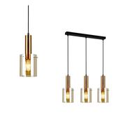 Sardo PND-5581-3-BRO+AMB Lampe suspendue Italux