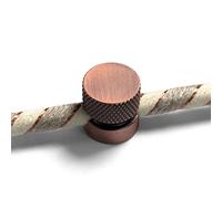 Sarè - Fixation murale, passe-câble en métal pour câble textile - Cuivre satiné