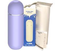 SARED Bidet Portable 380ml - Bidet de Voyage Réutilisable - Hygiène Intime Sans Lingette - Design Ergonomique Anti-Fuites - Sans BPA - Camping, Post-Partum, Toilette Nomade (Violet)