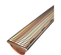 SAREI Haus- und Dachtechnik DaRiFix Lot de 5 pare-feuilles en PVC Marron 1 m