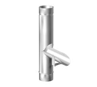 SAREI Haus- und Dachtechnik RK87AL Regenwasserklappe Ohne Sieb Alu-Natur DN 87 Clapet Anti-Pluie, en Aluminium Naturel